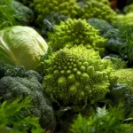 Panier de légumes verts riches en vitamine K, symbole de santé et d’énergie