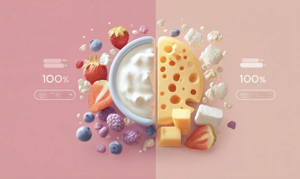 Illustration d’étiquettes alimentaires montrant les valeurs nutritionnelles par 100g