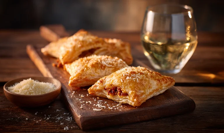 Roulés feuilletés croustillants au chorizo et fromage pour apéritif convivial