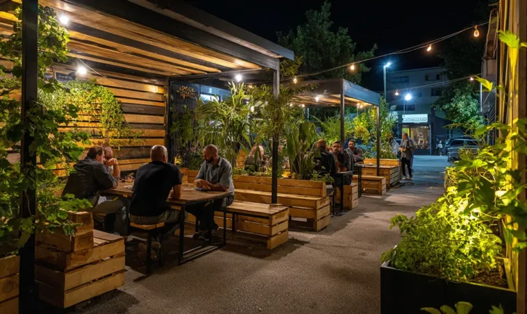 Restaurant halal Dy'One Coffee à Bondy, ambiance chaleureuse et moderne le soir