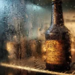 Photo d’une vieille bouteille de bière artisanale retrouvée dans un frigo, représentant la thématique du gaspillage alimentaire évité