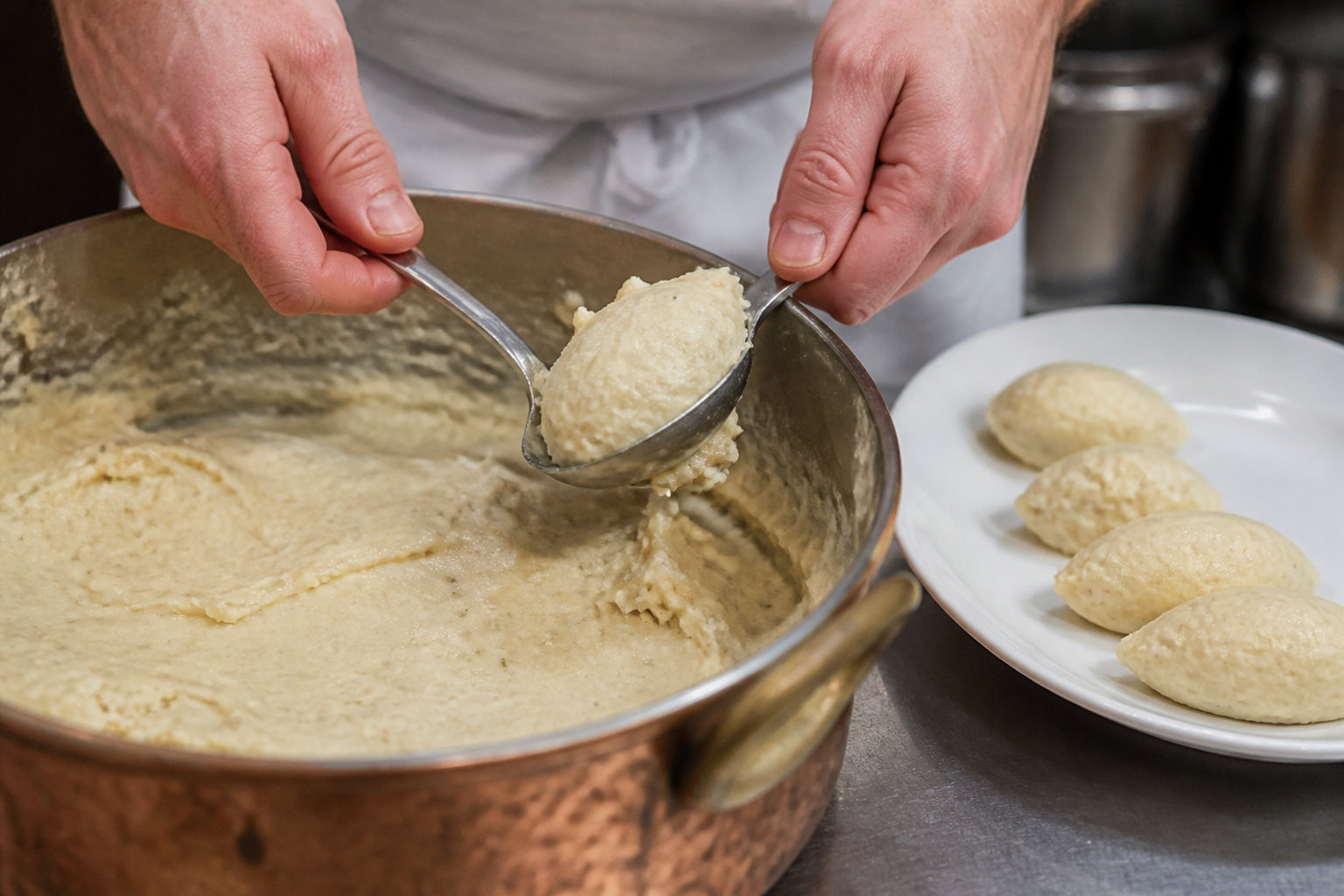 Le geste technique pour façonner et pocher tes quenelles