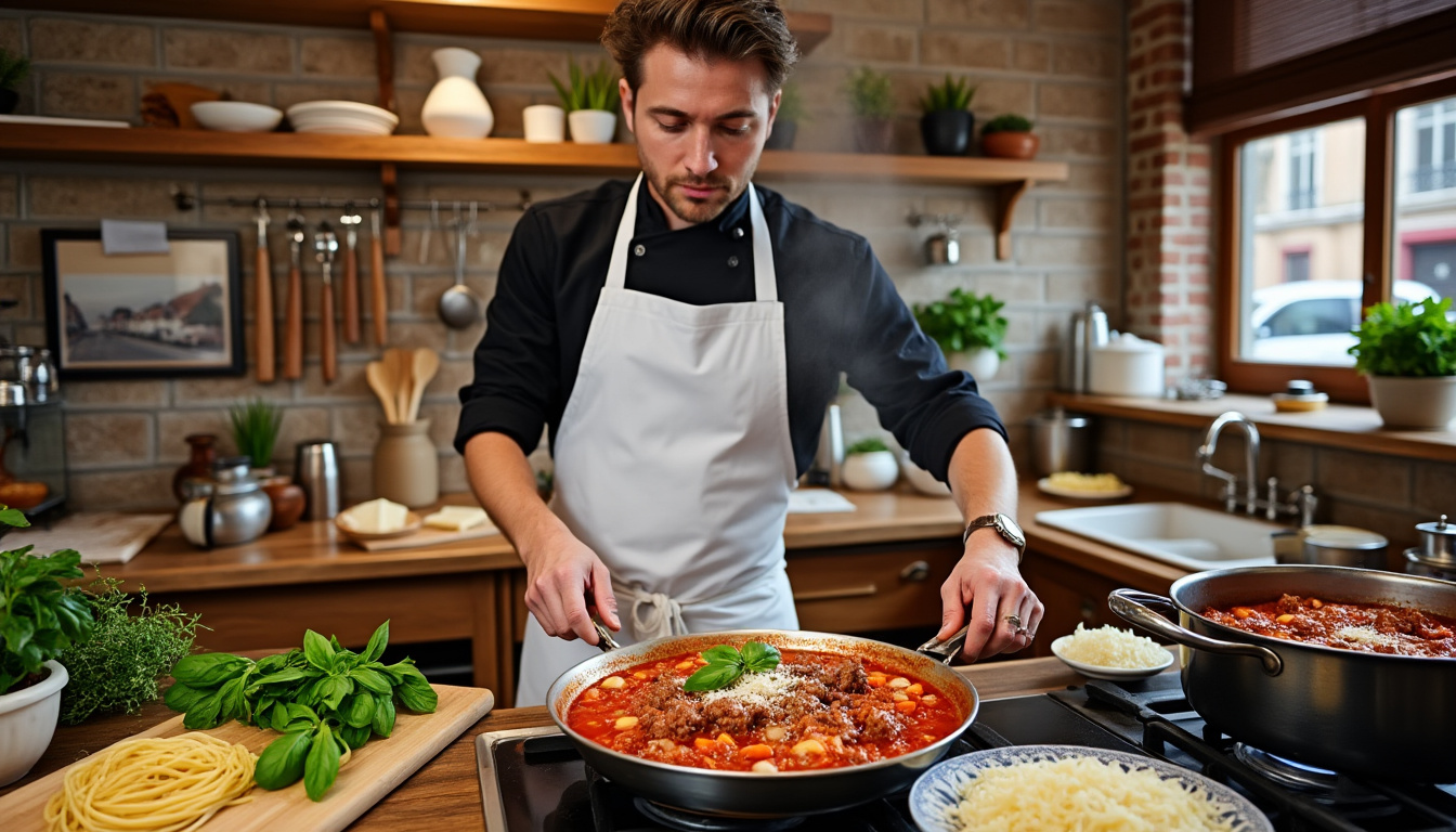 découvrez les ingrédients essentiels et la préparation facile des spaghetti bolognaise pour un repas savoureux et authentique en famille.