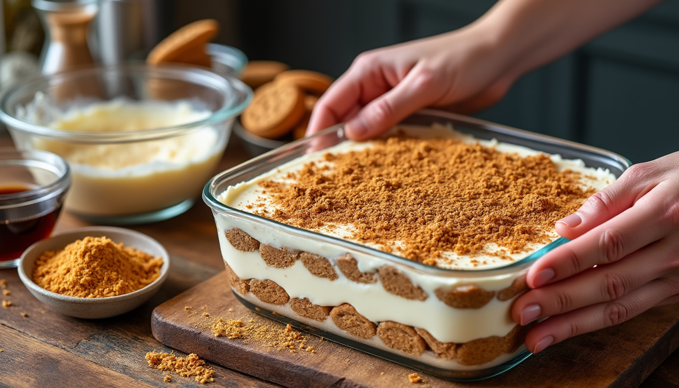 découvrez une recette simple et délicieuse pour préparer un tiramisu aux spéculoos, parfait pour régaler vos proches en toute simplicité.