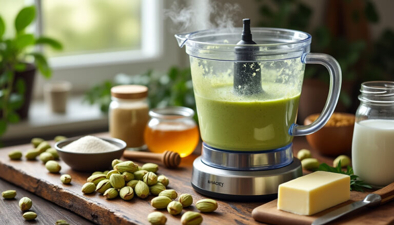découvrez comment préparer facilement une délicieuse crème de pistache maison avec notre recette simple et savoureuse, idéale pour desserts et pâtisseries.