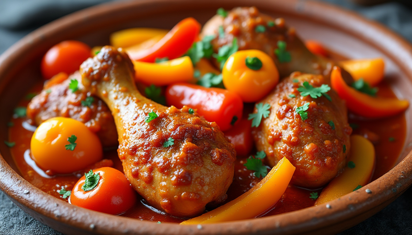 découvrez une recette rapide et facile de poulet basquaise au cookeo pour un repas savoureux en un rien de temps.