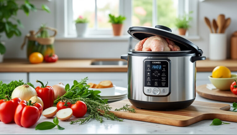 découvrez une recette rapide et savoureuse de poulet basquaise à préparer avec votre cookeo, idéale pour un repas facile et délicieux en peu de temps.