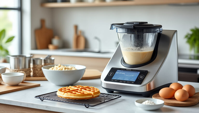 découvrez une recette simple et rapide pour préparer des gaufres délicieuses avec votre thermomix. parfaite pour un goûter gourmand en quelques minutes.