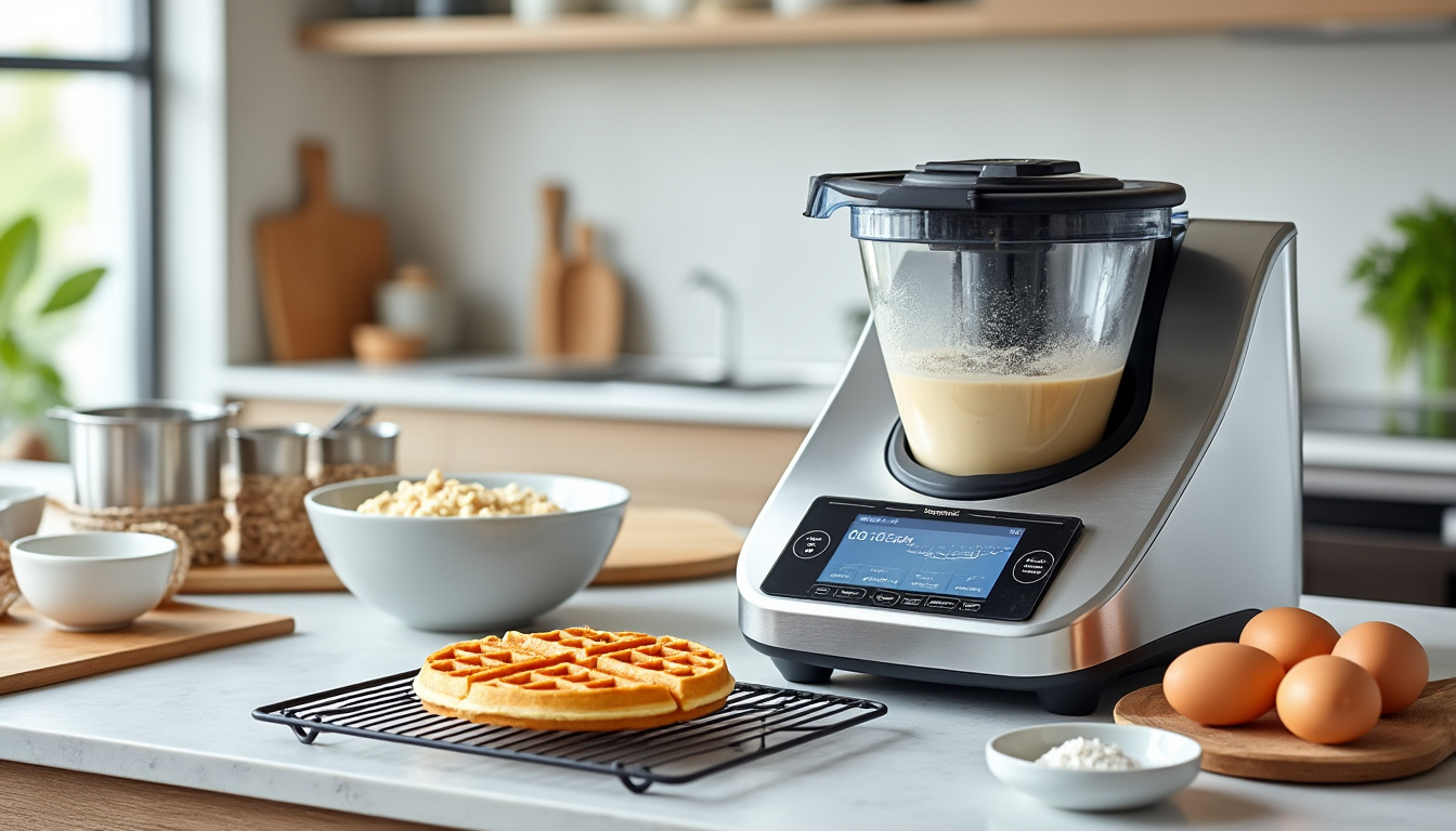 découvrez une recette simple et rapide pour préparer des gaufres délicieuses avec votre thermomix. parfaite pour un goûter gourmand en quelques minutes.