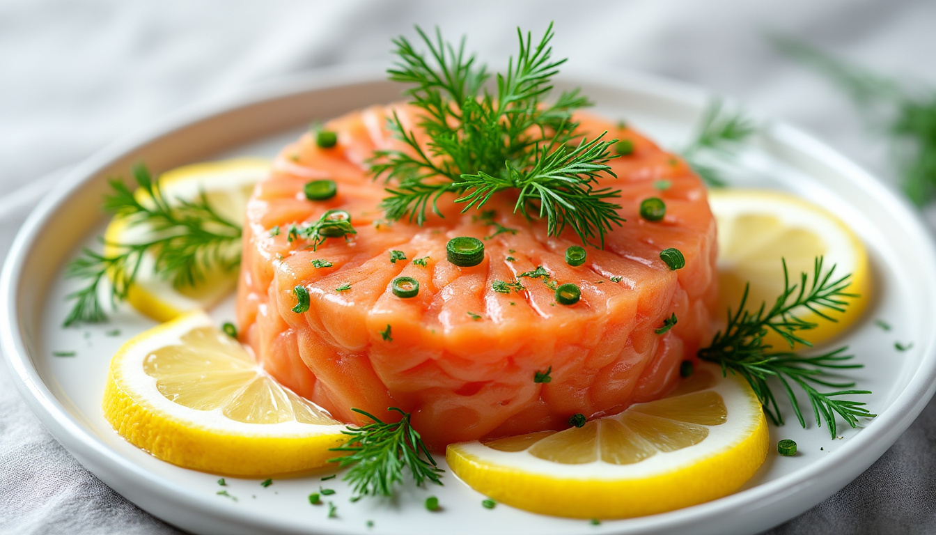 découvrez comment préparer facilement et rapidement un délicieux tartare de saumon frais, parfait pour un repas sain et savoureux en quelques minutes.