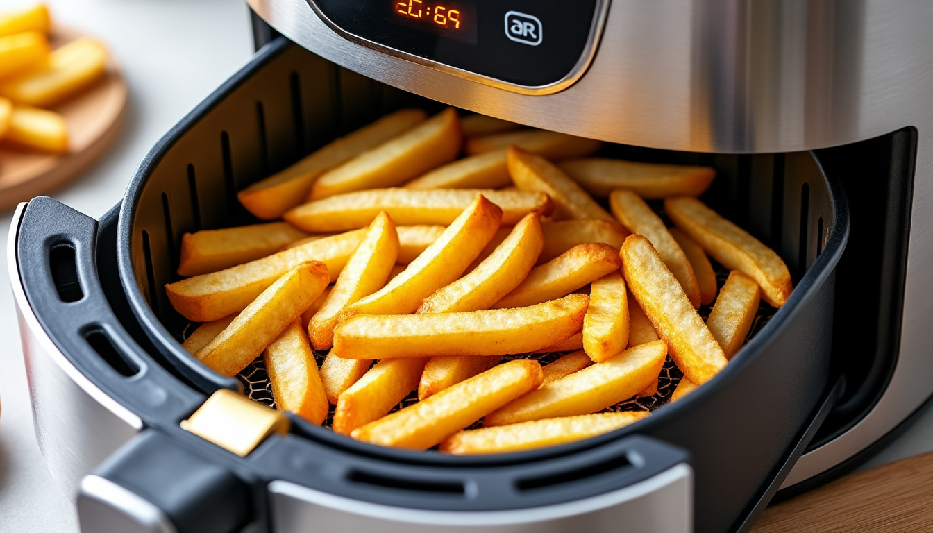 découvrez les temps de cuisson idéaux et nos conseils pratiques pour réussir vos frites croustillantes à l'air fryer à chaque fois.