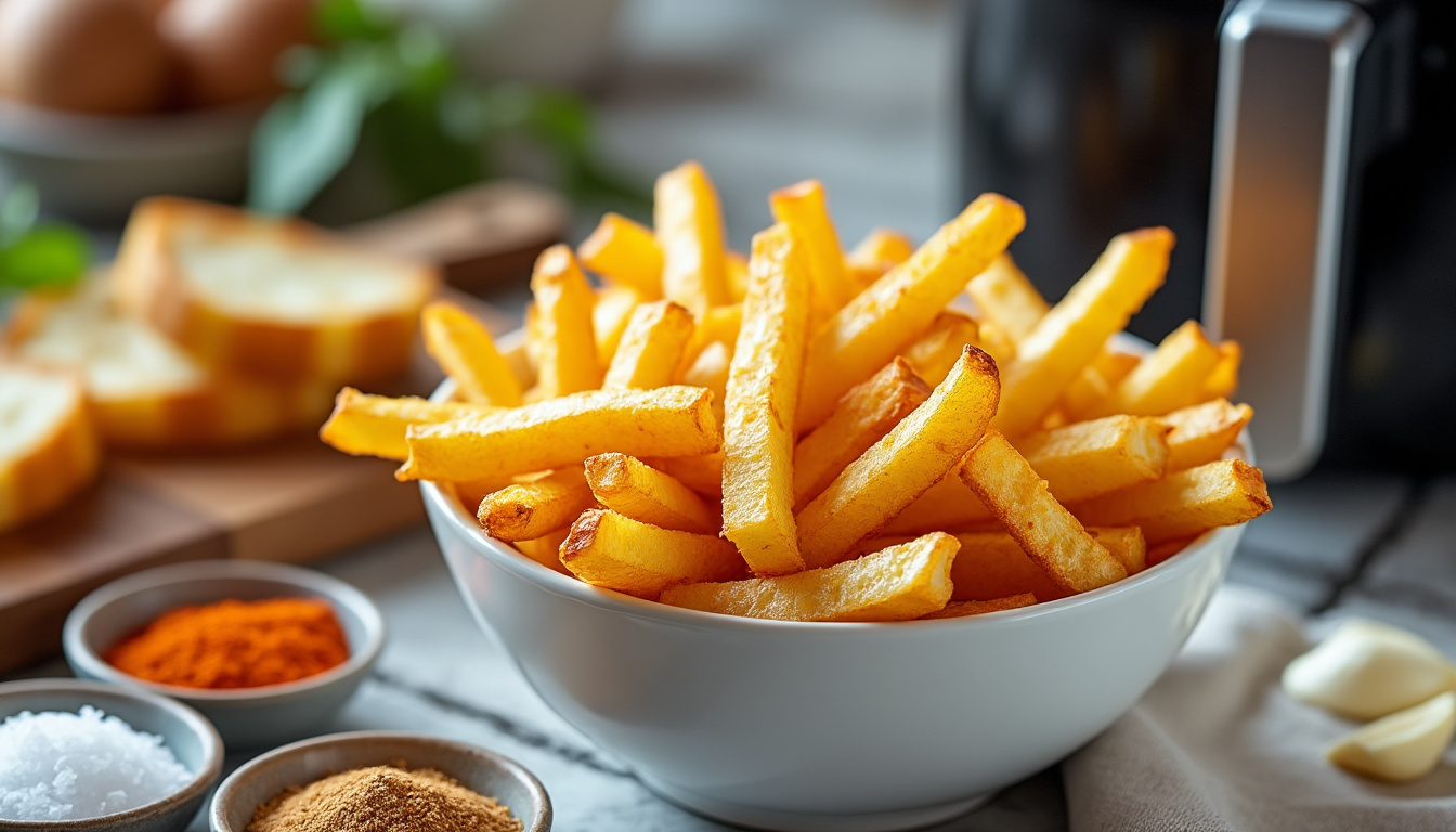 découvrez les temps de cuisson idéaux et nos conseils pour réussir des frites croustillantes et savoureuses avec votre friteuse à air. astuces faciles pour un résultat parfait à chaque fois.