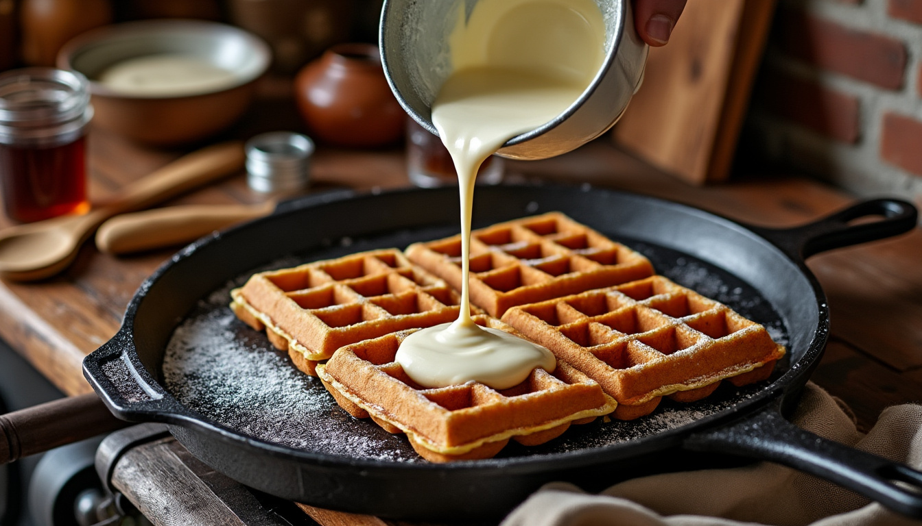 découvrez notre recette traditionnelle pour préparer de délicieuses gaufres de liÚge croustillantes à l'extérieur et moelleuses à l'intérieur, parfaites pour toutes les occasions.